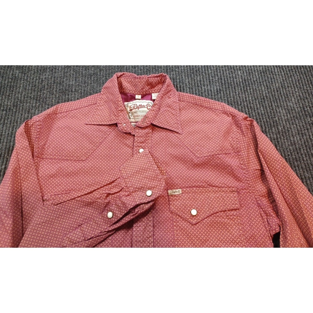Rafter C Cowboy Collection ProFlex Pearl Snap Shirt rodeo western cowboy Small